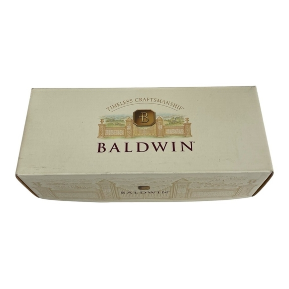 NIB Vintage Napkin Rings BALDWIN Silver Nickel Napkin Rings Set Dining Servewear - Picture 3 of 6